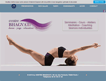 Tablet Screenshot of centre-bhagvati.com